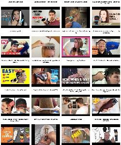 Hair Cutting Tools Instant Mobile Video Site