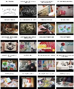 Printmaking Instant Mobile Video Site