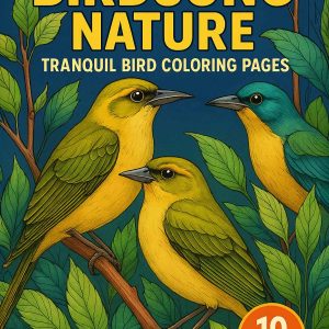 Birdsong Nature – 10 Tranquil Bird Coloring Pages