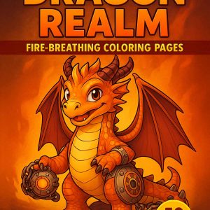 Dragon Realm – 50 Fire-Breathing Coloring Pages
