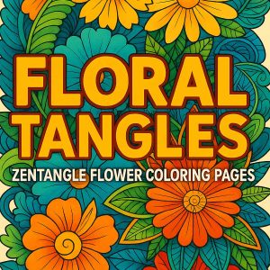 Floral Tangles – 50 Zentangle Flower Pages