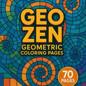Geo Zen – 70 Geometric Coloring Designs