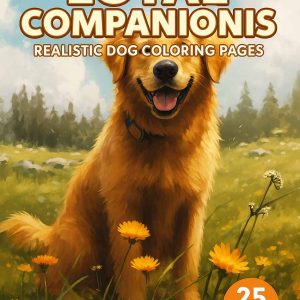 Loyal Companions – 25 Realistic Dog Coloring Pages