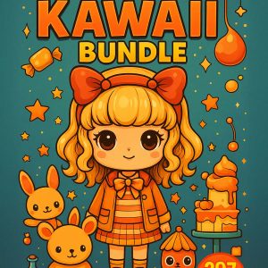 Mega Kawaii Bundle – 297 Super Cute Coloring Pages