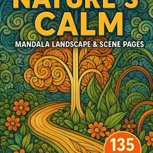 Nature's Calm – 135 Mandala Landscape & Scene Pages