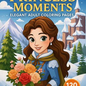 Princess Moments – 120 Elegant Adult Coloring Pages