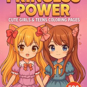 Princess Power – 500 Girls & Teens Coloring Pages