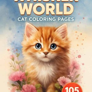 Whisker World – 105 Cat Coloring Pages