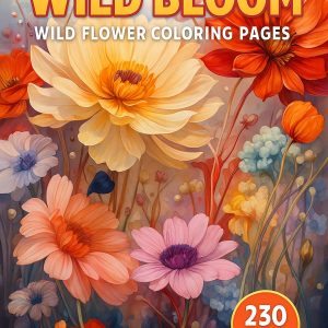 Wild Bloom – 230 Wild Flower Coloring Pages