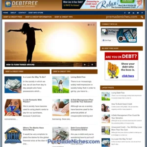 Debt Niche Ready Made Blog