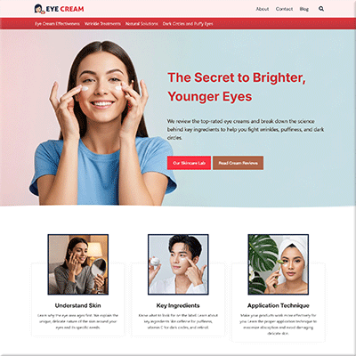 The Complete Anti-Aging Eye Care Website Package