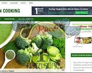 Vegan Cooking PLR Info Website