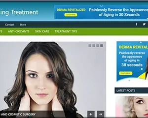 Pre Made Anti Aging Treatment Blog with Unique Theme