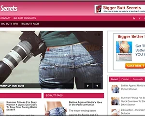 Big Butt Secrets Pre Made Site at a Bargain Price