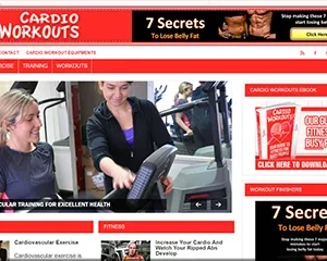 Pre Made Cardio Workouts Blog with an eBook Gift