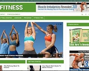 High Quality Ready Made Fitness Blog with eBook