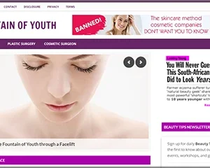 Fountain of Youth Premade Website