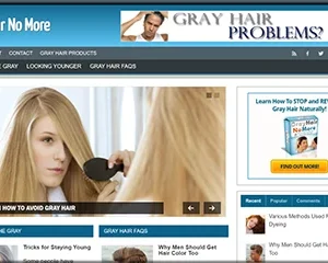 Gray Hair Ready Made Blog with an Elegant Theme