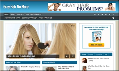 Gray Hair Ready Made Blog with an Elegant Theme