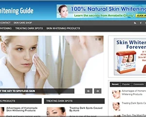 Ready Made Skin Whitening Site with an Exclusive Theme