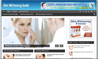 Ready Made Skin Whitening Site with an Exclusive Theme