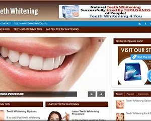 Vibrant Pre Made Teeth Whitening Site – Easy Install