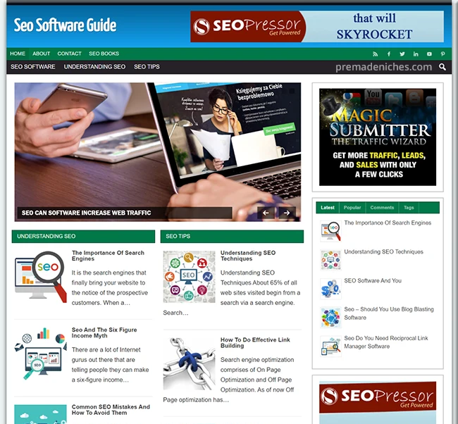 Done for You SEO Software Review Website
