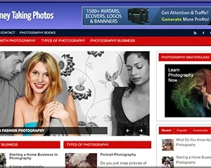 Premade Make Money Photography Site with Unique Theme