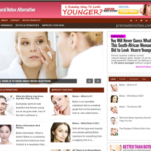 Turnkey Botox Alternative Website