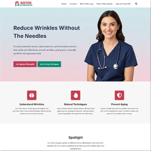 Turnkey Botox Alternative Website Package