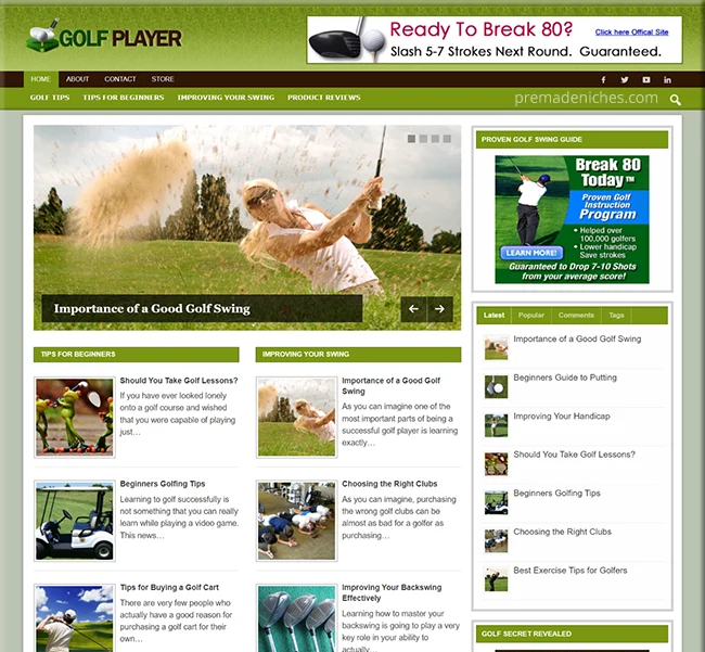 The Complete Golf Improvement Website