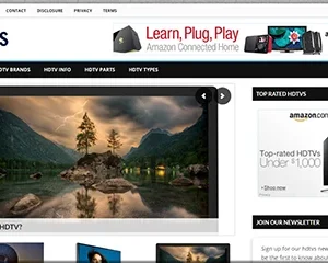 HDTVs Ready Made Website Package