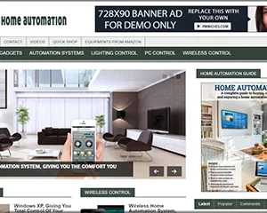 Home Automation Pre Made Blog with Colorful Design