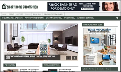 Home Automation Pre Made Blog with Colorful Design