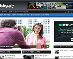 Digital Photography Premade Blog with Beautiful Theme