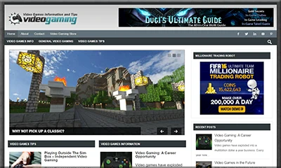 Pre-made Video Gaming Site with an Exclusive Theme