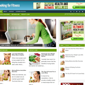 Done for You Cooking for Fitness Website