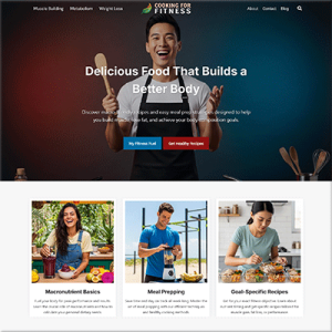 Done for You Cooking for Fitness Website Package