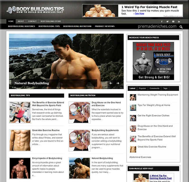 Done for You Body Building Website