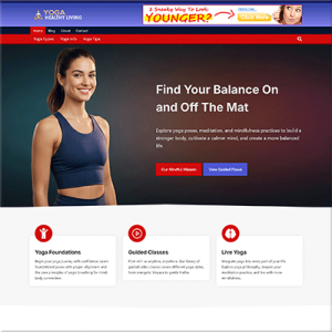 The Complete Yoga Lifestyle Website Kit