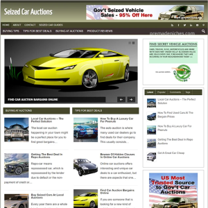 Turnkey Seized Car Auctions Website
